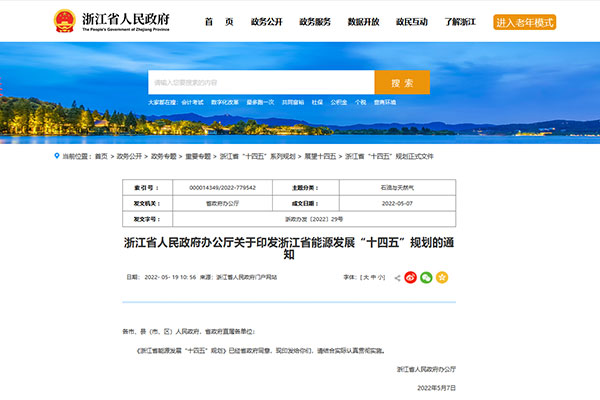 重磅|《浙江省能源生长“十四五”妄想》正式宣布 (上)